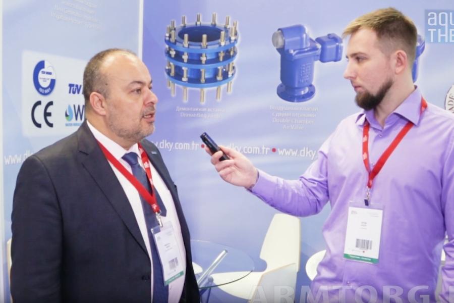 DKY ValvesControls. Интервью с директором по импорту и экспорту И. Мумджуоглу на Aquatherm Moscow – 2019